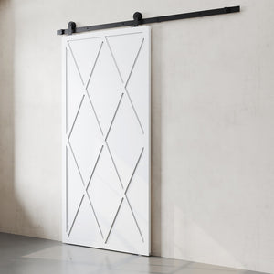 Urban Woodcraft, 83" x 40" Zeya Barn Door with Hardware (White)