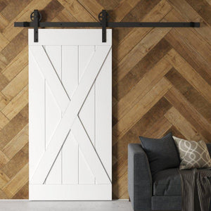 Urban Woodcraft, 83" x 40" Wexford Barn Door with Hardware (White)
