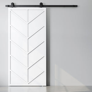 Urban Woodcraft, 83" x 40" Lena Barn Door with Hardware (White)