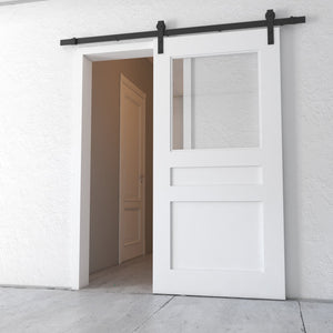 Urban Woodcraft, 83" x 40" Belmont Barn Door with Hardware (White)
