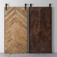 Load image into Gallery viewer, Urban Woodcraft, 83&quot; x 40&quot; Harrisburg Reclaimed Wood Barn Door with Hardware (Natural)
-2