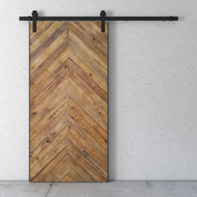 Load image into Gallery viewer, Urban Woodcraft, 83&quot; x 40&quot; Harrisburg Reclaimed Wood Barn Door with Hardware (Natural)
-1
