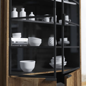 48" Display Cabinet - Wood + Glass