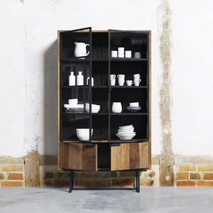 48" Display Cabinet - Wood + Glass