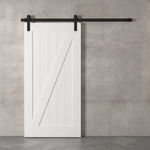 Urban Woodcraft, 83" x 40" Wallace Barn Door with Hardware (White)