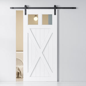 Urban Woodcraft, 83" x 40" Volta Barn Door with Hardware (White)