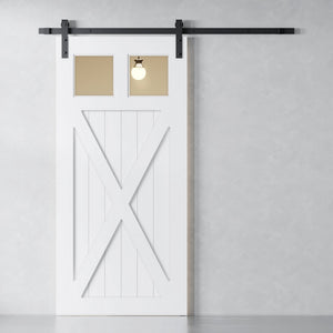 Urban Woodcraft, 83" x 40" Volta Barn Door with Hardware (White)